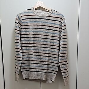 J. Crew Rugged Merino Striped Sweater - Small